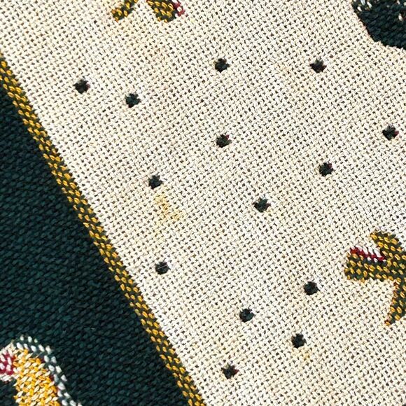 Goodwin Weavers Christmas Throw Tapestry Geese Sheep Shephards Trees 69 x 48 USA - Picture 11 of 14